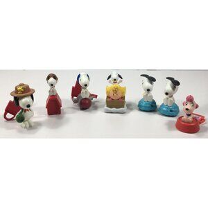 McDonald's Peanuts Snoopy Figures Collectible Toys 2015 - 2018 Lot of 7